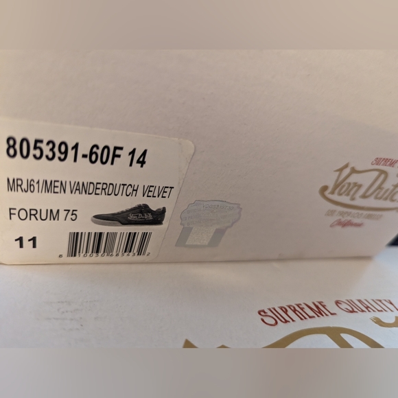 RARE Von Dutch LAKERS Purple Vintage VELVET Sneakers Lakeshow NBA HOLIDAY Gift - Picture 12 of 12